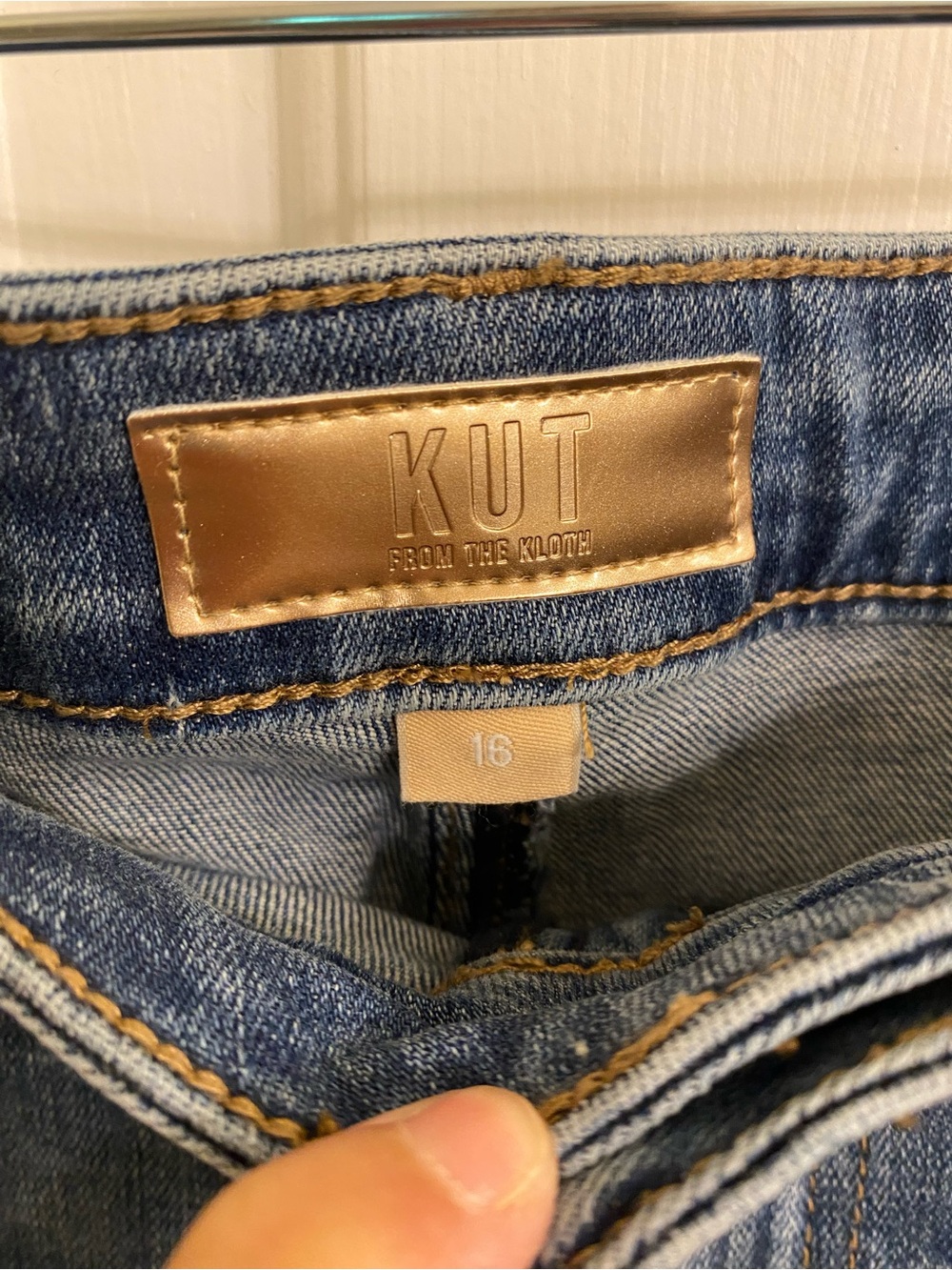 KUT FROM THE KLOTH WIDE LEG JEANS MEDIUM WASH WOMENS SIZE 16 TRENDY HIGH RISE - Picture 4 of 16